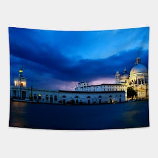 Lightning in Venice Tapestry