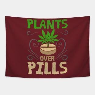 Plants Over Pills Happy 420 Description Tapestry