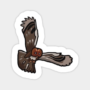 Tawny owl cartoon Magnet