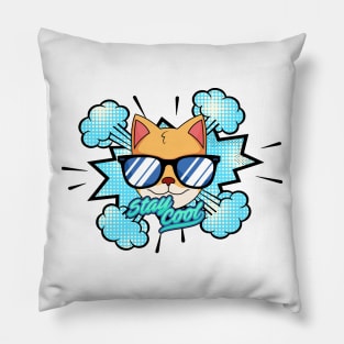 Stay cool cat Pillow
