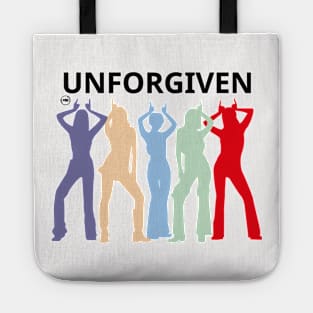 design in silhouette of le sserafim in the unforgiven era Tote