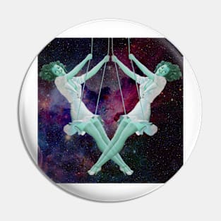 Swinging Space Ladies Pin