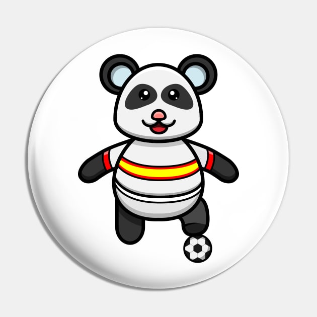 Sticker and Label Of Cute Baby Football Panda Pin by tedykurniawan12