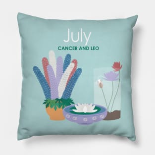 July Birth Flowers Pillow