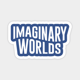 Imaginary Worlds new logo title white Magnet