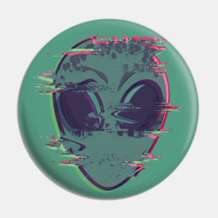 Alien in Distortion Pin