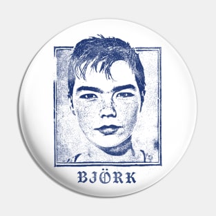Bjork / Vintage Look Fan Art Design Pin