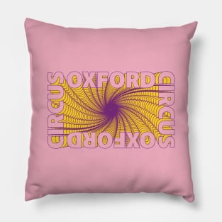 Retro Oxford Circus Pillow