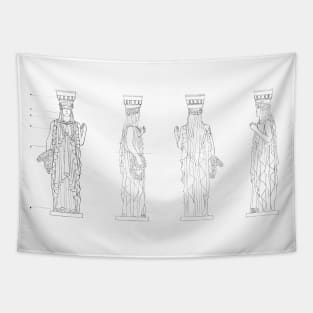 Architectural Caryatid Tapestry