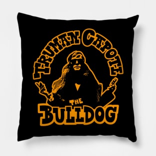 The Bulldog - Truman Capote Tribute Illustration Pillow