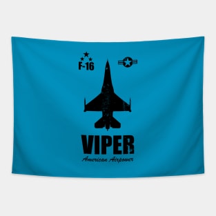 F-16 Viper (distressed) Tapestry