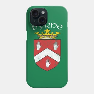 Byrne / Faded Style Family Crest Design Phone Case