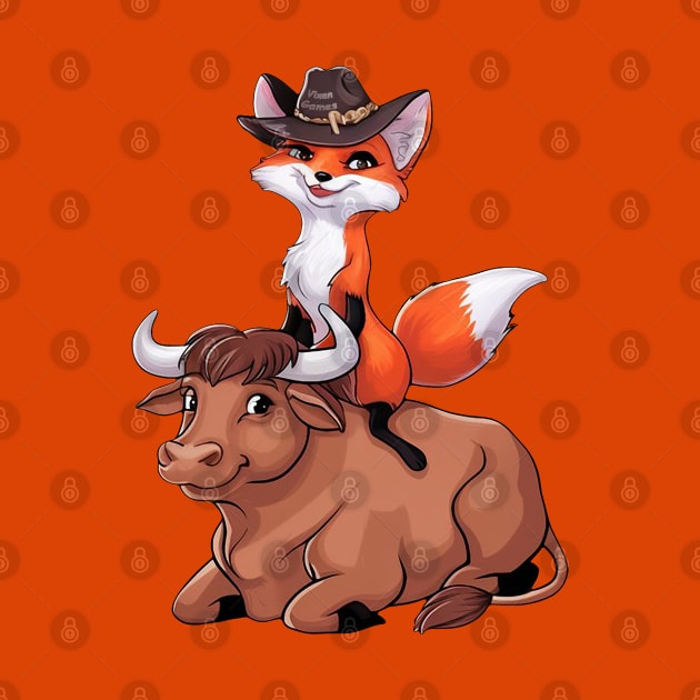 Cute Bull Riding Vixen by Vixen Games