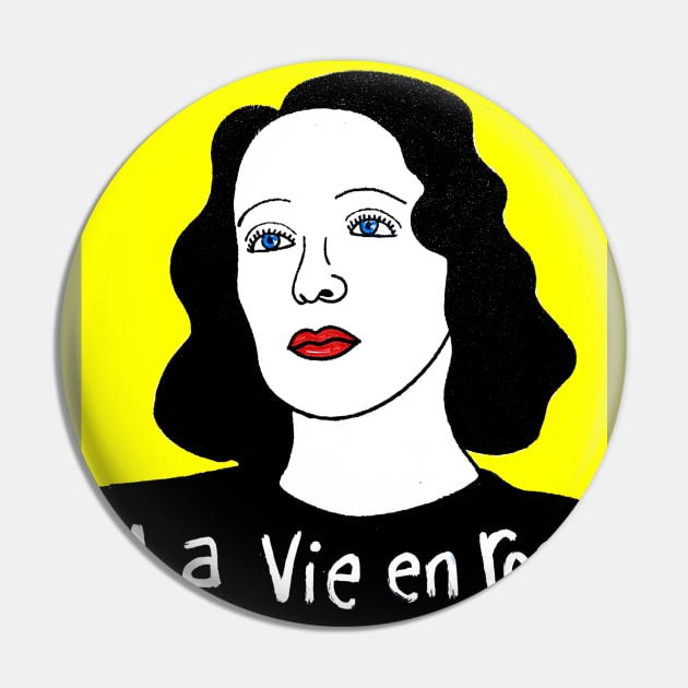 Edith Piaf Pin by krusefolkart