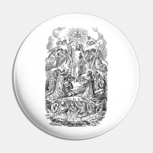 Jesus Revived with Saints Pin