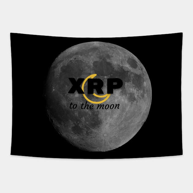 XRP to the Moon Tapestry by Tshirtguy