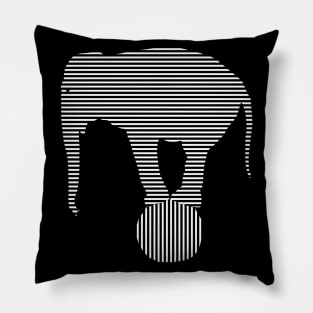 Line elephant simple design Pillow