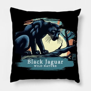 Black Jaguar - WILD NATURE - JAGUAR -5 Pillow