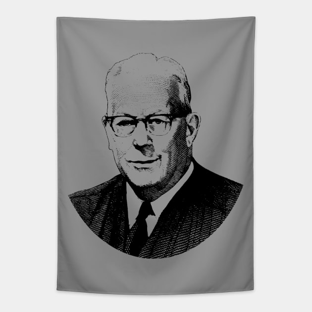 Chief Justice Earl Warren Tapestry by warishellstore