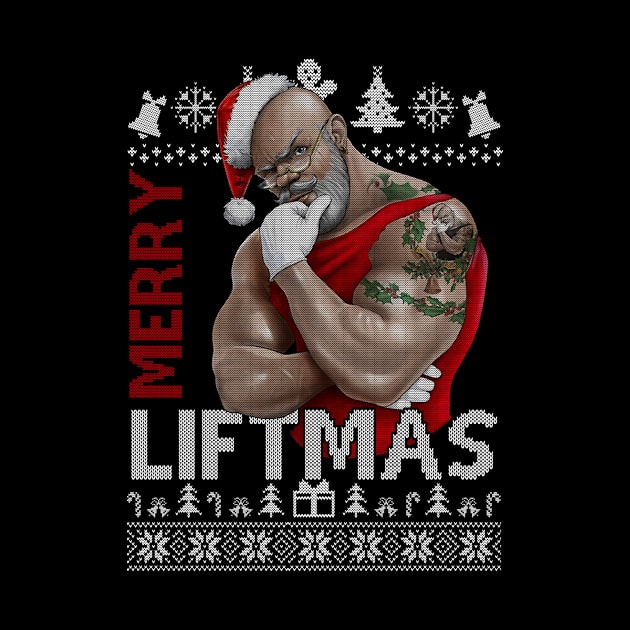 Merry Liftmas Ugly Christmas Gym Workout Gift Mens 4 by SloanCainm9cmi