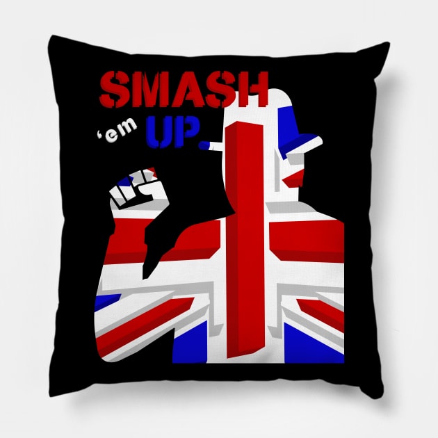 Churchill Smash em Up 1 Pillow by SiSuSiSu