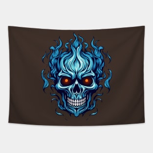 Blue skull Tapestry