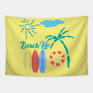 Life at Beach Tapestry