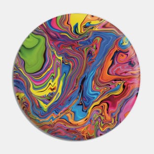 Cotton Candy Acrylic Pour Pin