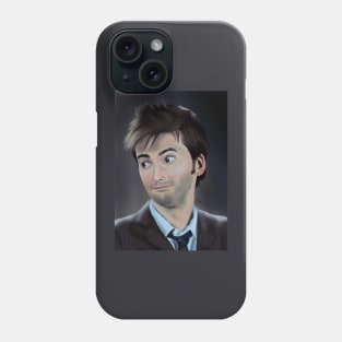 Tenth doctor portrait Phone Case