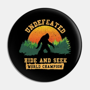 Bigfoot Hide And Seek World Champion Pin