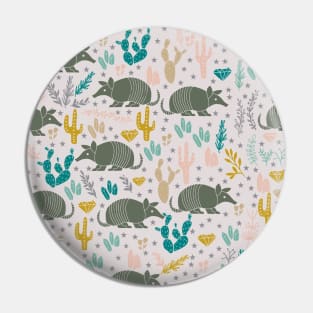 Cute Armadillo Pattern Pin