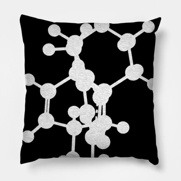 Codeine Molecule Pillow by ChemECool