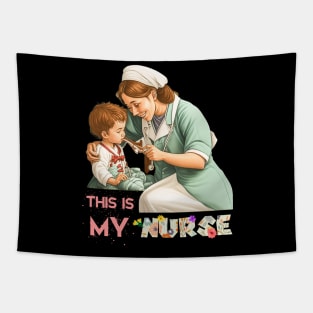 This Is My Nurse Funny Quotes Tapestry