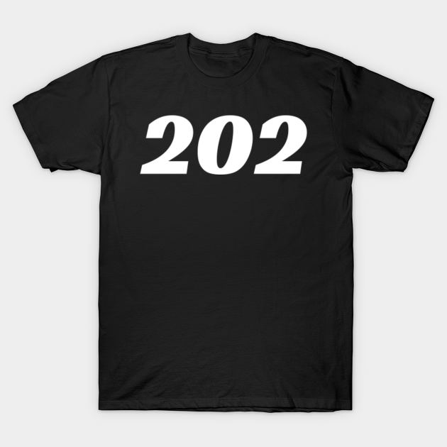 Area Code 202 for Washington DC District of Columbia DC 202 - 202 - T-Shirt