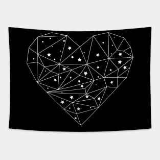 Starry heart Tapestry