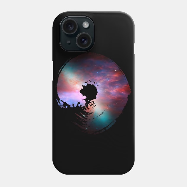 Paint brush stroke enso galaxy whoosh Phone Case by Blacklinesw9