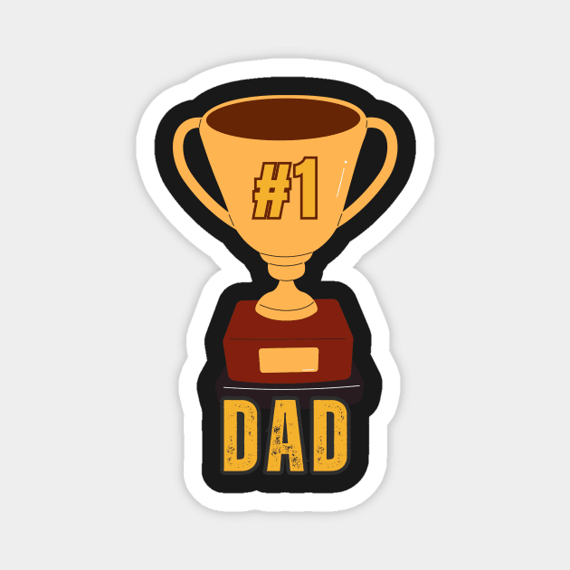 #1 Dad Magnet by Graphica01