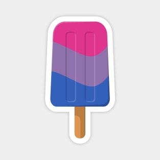 Bisexual Pride Flag Colored Ice Pop Magnet