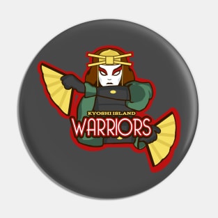 Fantasy Warriors Sports Logo Pin