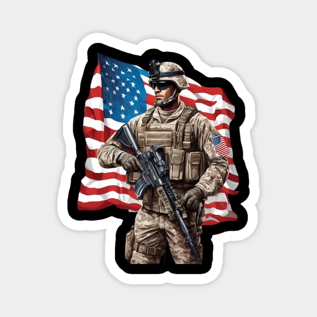 US Marines Magnet by animegirlnft
