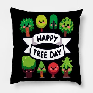 Arboreal Joy: Grow Green Pillow