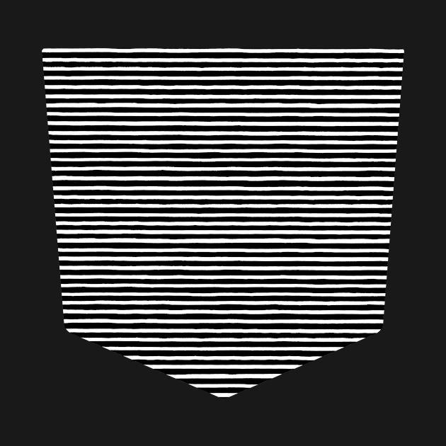 Pocket - Marker Black Stripes by ninoladesign