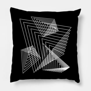 geometric triangles Pillow