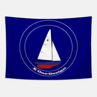 X ONE-DESIGN (UK) Sailboat Tapestry