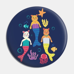 Cat Mermaids Pin