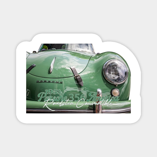 1953 Porsche 356 America Roadster Convertible Magnet by Gestalt Imagery