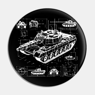 tank 3d design Pin