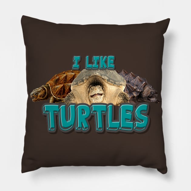 I like turtles Pillow by Kadeda RPG