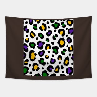 Mardi Gras Cheetah Print Tapestry