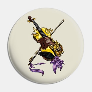 Steampunk Violin Pin